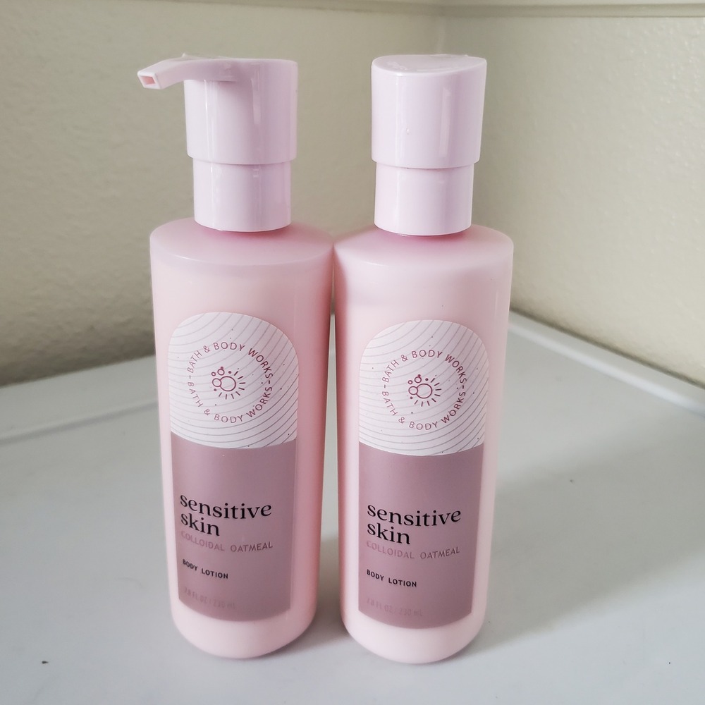 Bath & Body Works Sensitive Skin Colloidal Oatmeal Body Lotion 7.8oz Set of 2
